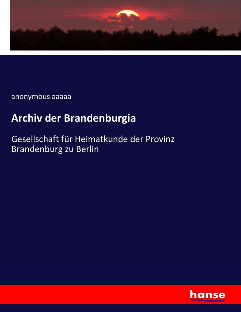 Archiv der Brandenburgia