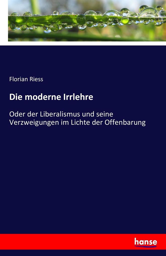 Image of Die moderne Irrlehre