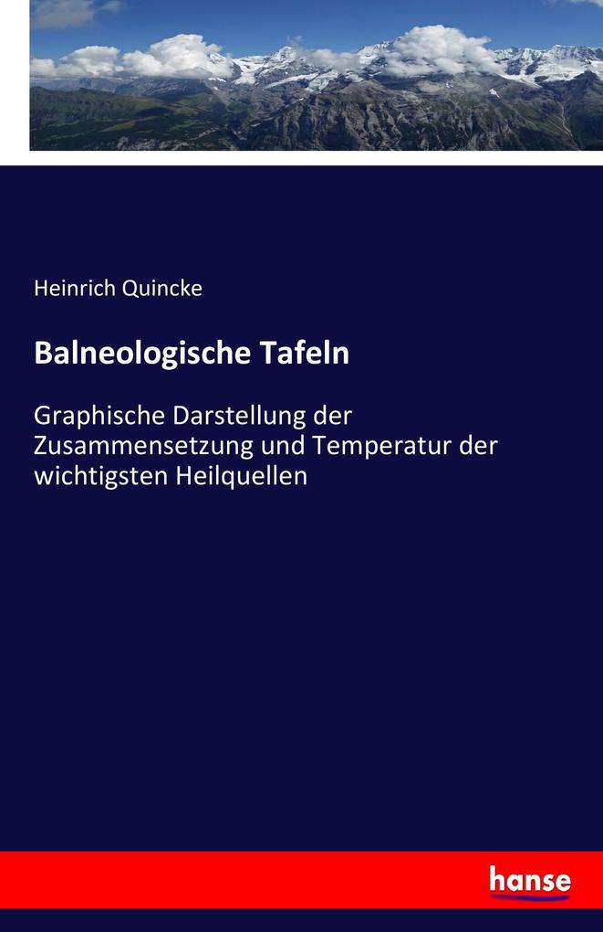 Image of Balneologische Tafeln