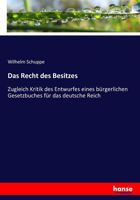Image of Das Recht des Besitzes