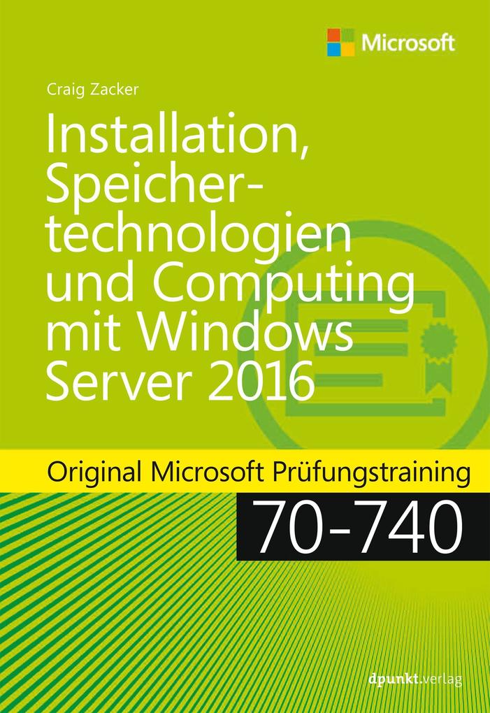 Installation Speichertechnologien und Computing mit Windows Server 2016