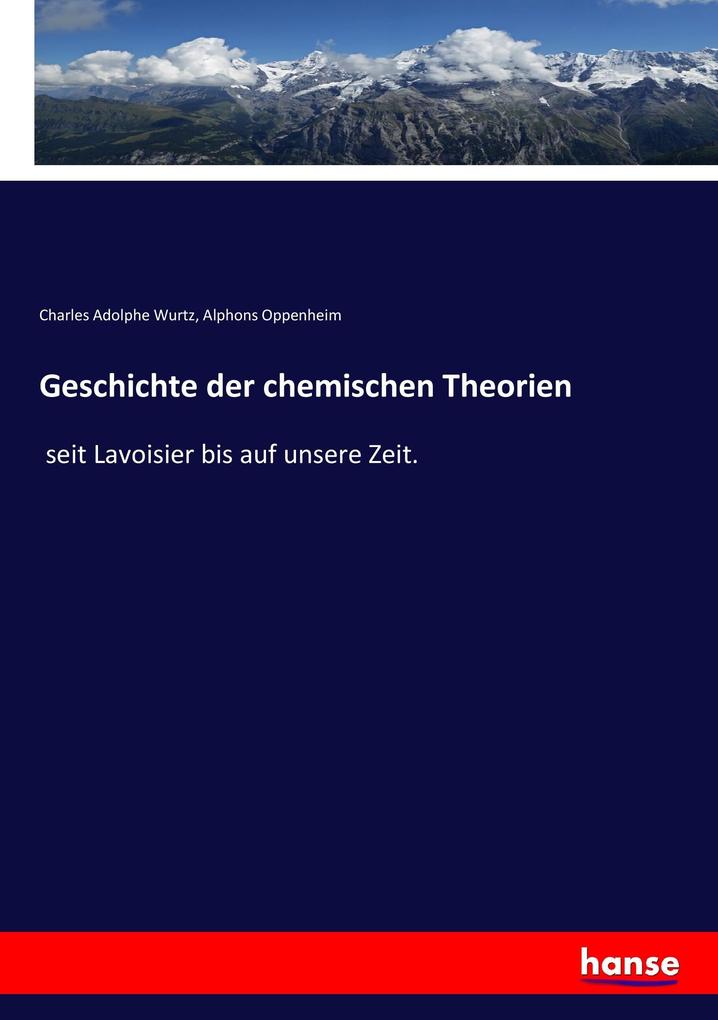 Image of Geschichte der chemischen Theorien