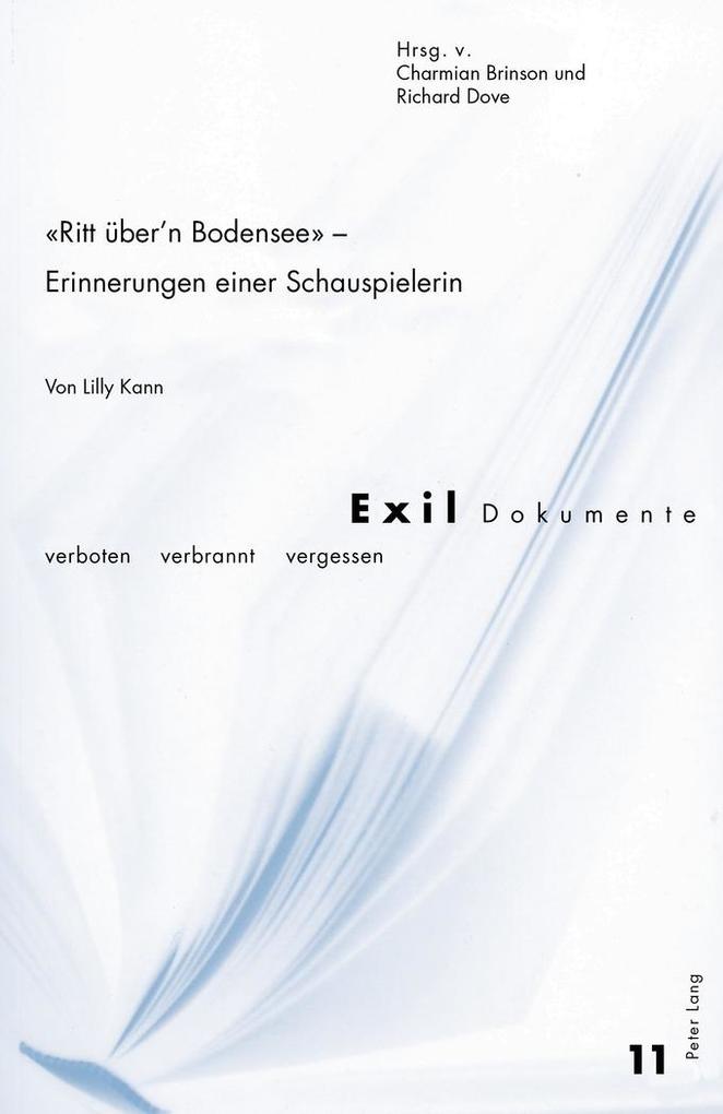 'Ritt über'n Bodensee' - Erinnerungen einer Schauspielerin