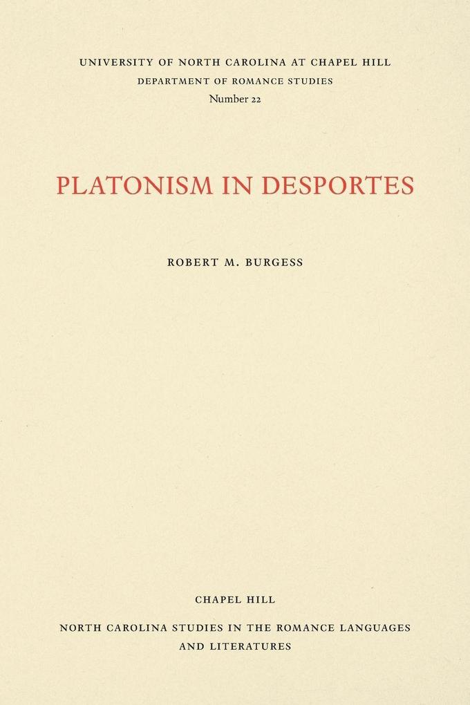 Platonism in Desportes