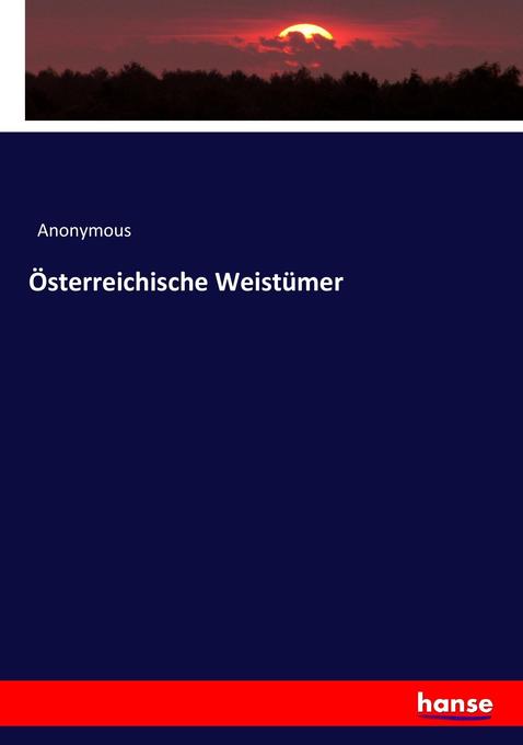 Österreichische Weistümer