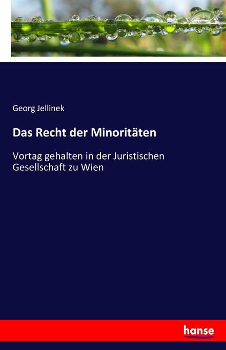 Image of Das Recht der Minoritäten