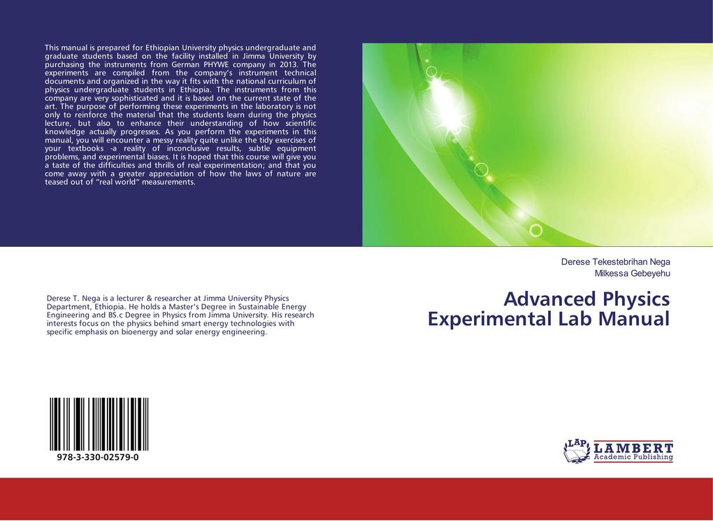 Advanced Physics Experimental Lab Manual