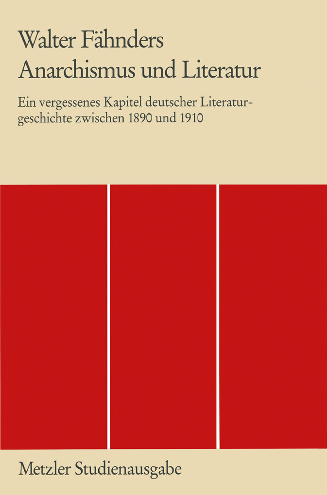 Anarchismus und Literatur als eBook Download von Walter Fähnders - Walter Fähnders