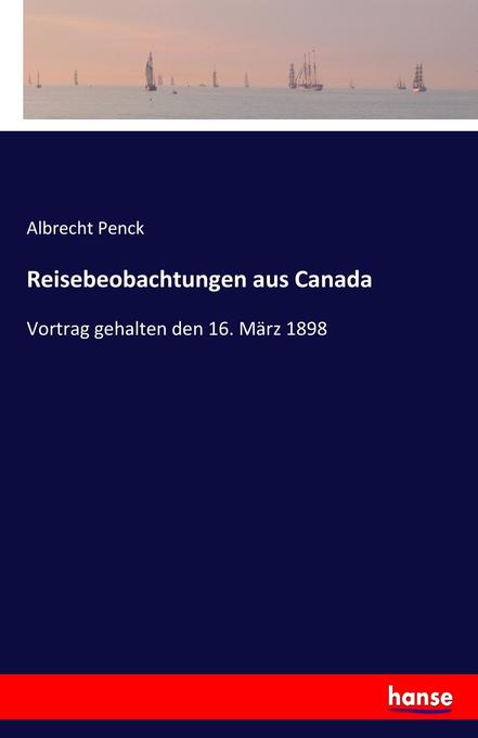 Image of Reisebeobachtungen aus Canada