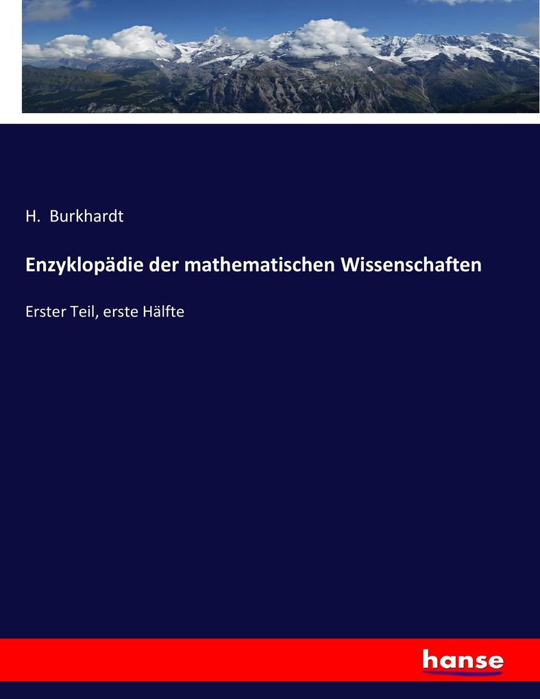 Enzyklopädie der mathematischen Wissenschaften