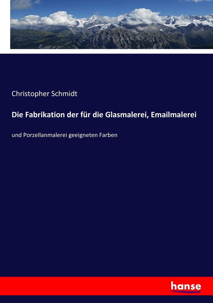 Die Fabrikation der für die Glasmalerei Emailmalerei