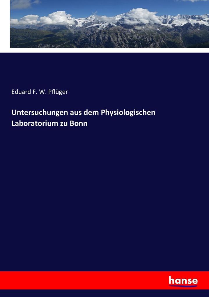 Image of Untersuchungen aus dem Physiologischen Laboratorium zu Bonn
