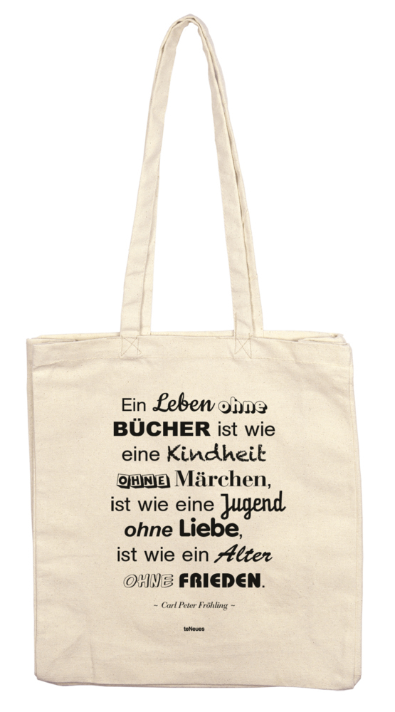 Ein Leben ohne Bücher Stofftasche
