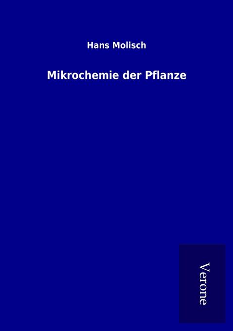 Mikrochemie der Pflanze