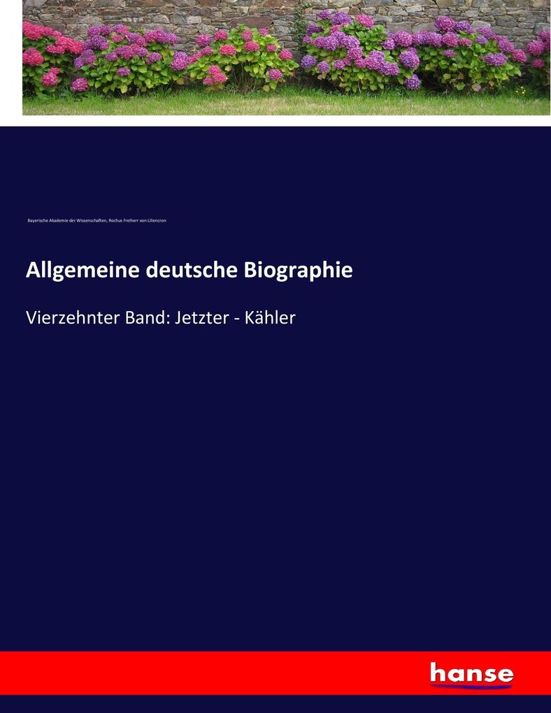 Allgemeine deutsche Biographie
