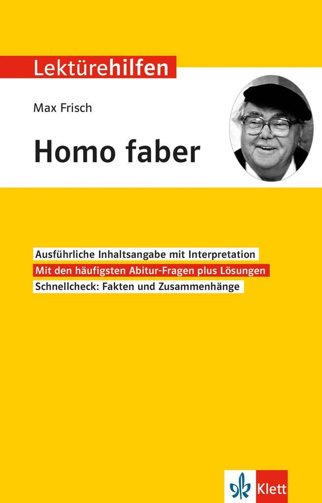 Image of Lektürehilfen Max Frisch Homo faber