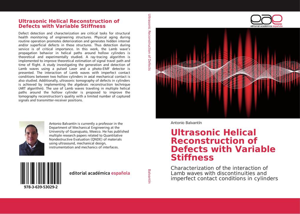 Ultrasonic Helical Reconstruction of Defects with Variable Stiffness