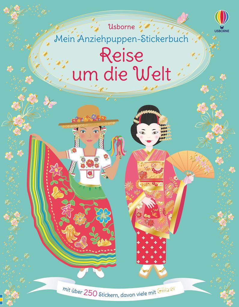 Usborne Verlag Mein Anziehpuppen-Stickerbuch: Reise Um Die Welt