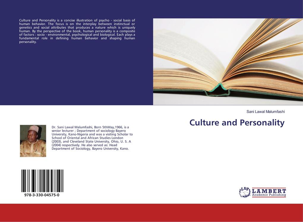 Culture and Personality als Buch von Sani Lawal Malumfashi - Sani Lawal Malumfashi