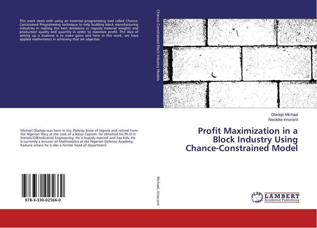 Profit Maximization in a Block Industry Using Chance-Constrained Model