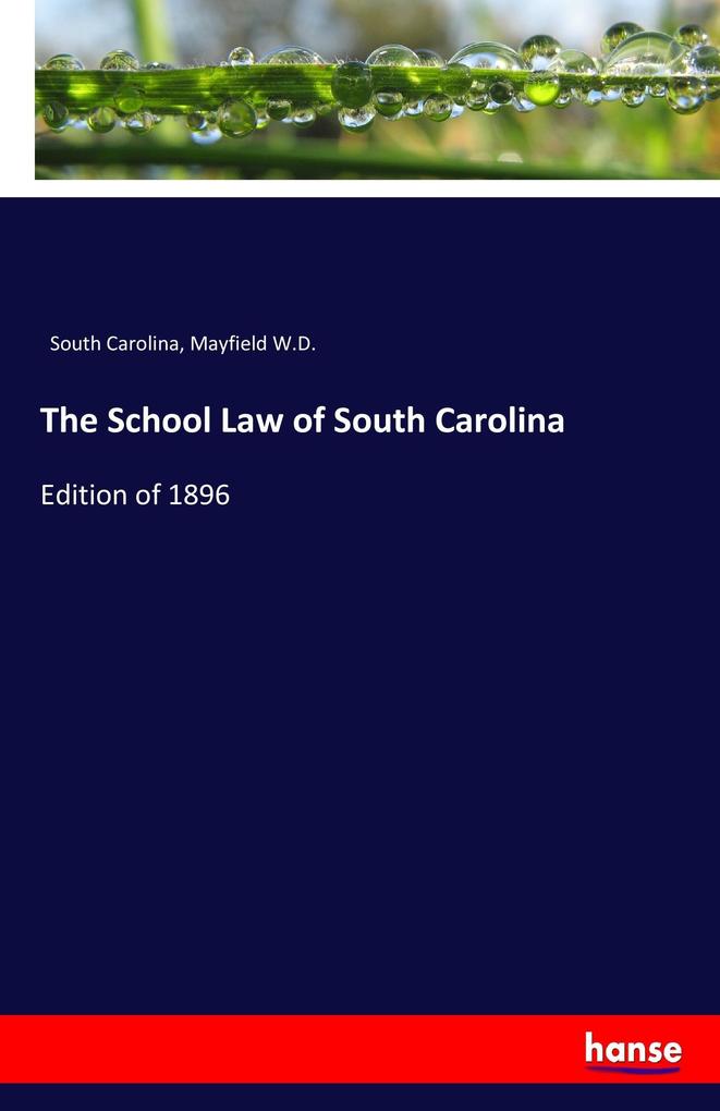 Image of The School Law of South Carolina
