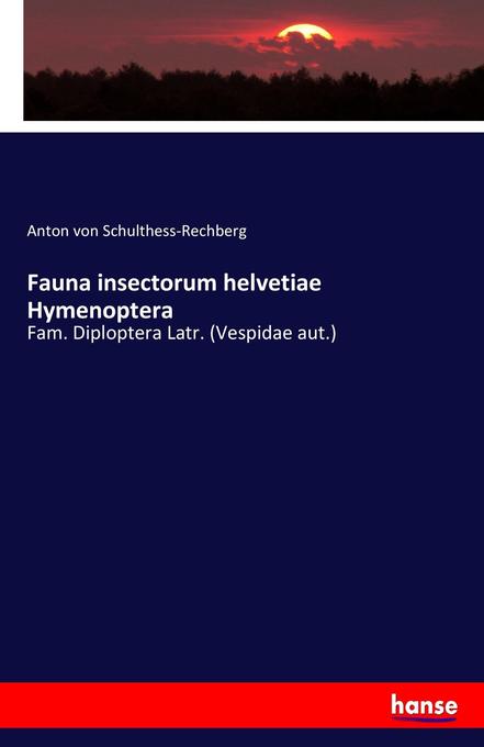 Fauna insectorum helvetiae Hymenoptera