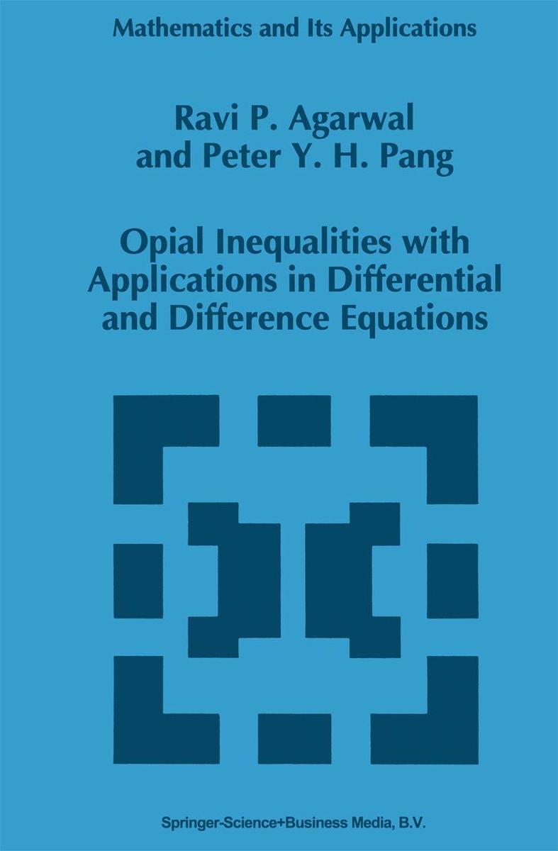 Springer Netherlands Opial Inequalities With Applications In Differential And Difference Equations - Bild 2