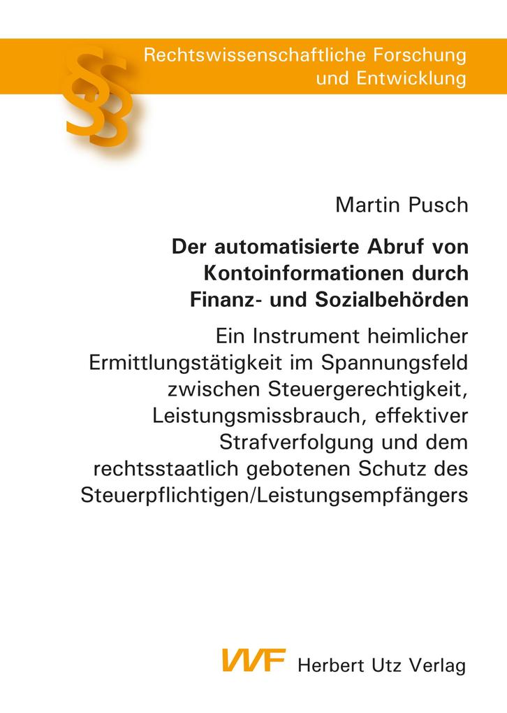Der automatisierte Abruf von Kontoinformationen durch Finanz- und Sozialbehörden