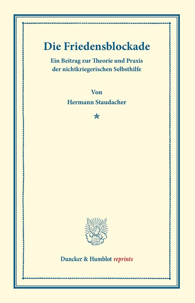 Die Friedensblockade.