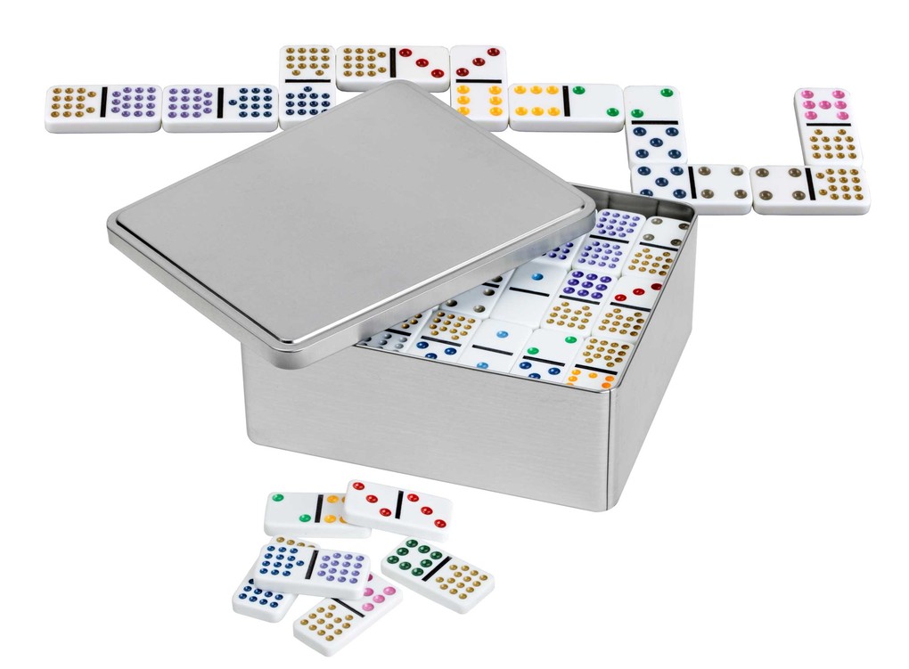 Philos 3629 - Domino Doppel 15 - in Blechdose
