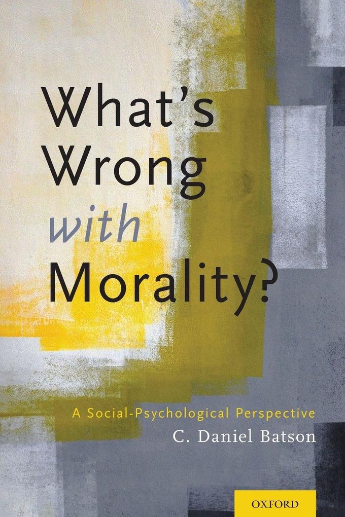 What's Wrong with Morality?