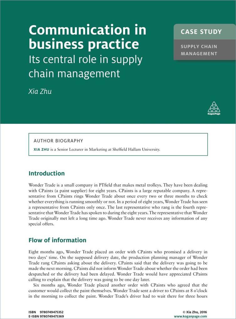 Case Study: Communication in Business Practice