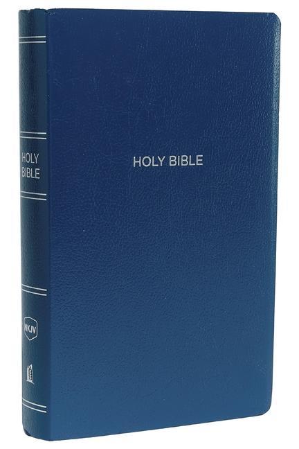 NKJV Gift and Award Bible Leather-Look Blue Red Letter Edition