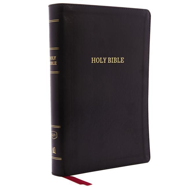 KJV Deluxe Reference Bible Giant Print Imitation Leather Black Indexed Red Letter Edition