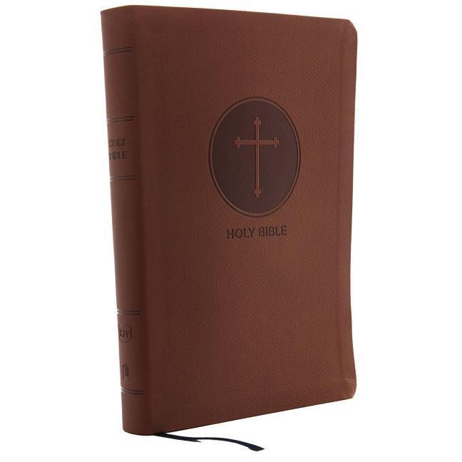 KJV Reference Bible Giant Print Imitation Leather Brown Red Letter Edition