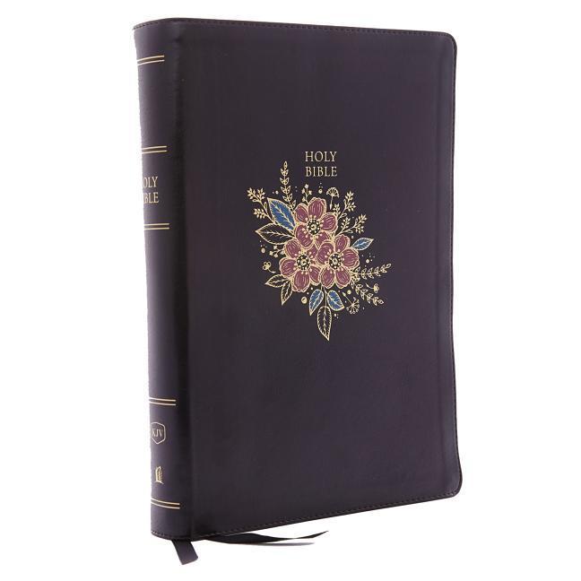 KJV Deluxe Reference Bible Super Giant Print Imitation Leather Black Indexed Red Letter Edition