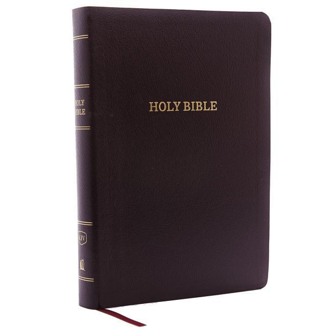 KJV Reference Bible Giant Print Bonded Leather Burgundy Indexed Red Letter Edition