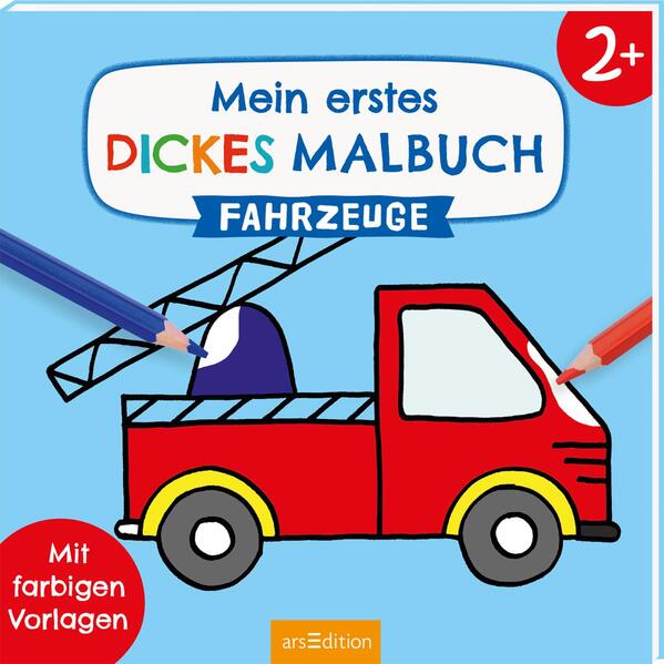 Image of Mein Erstes Dickes Malbuch Ab 2 - Fahrzeuge, Kartoniert (TB)