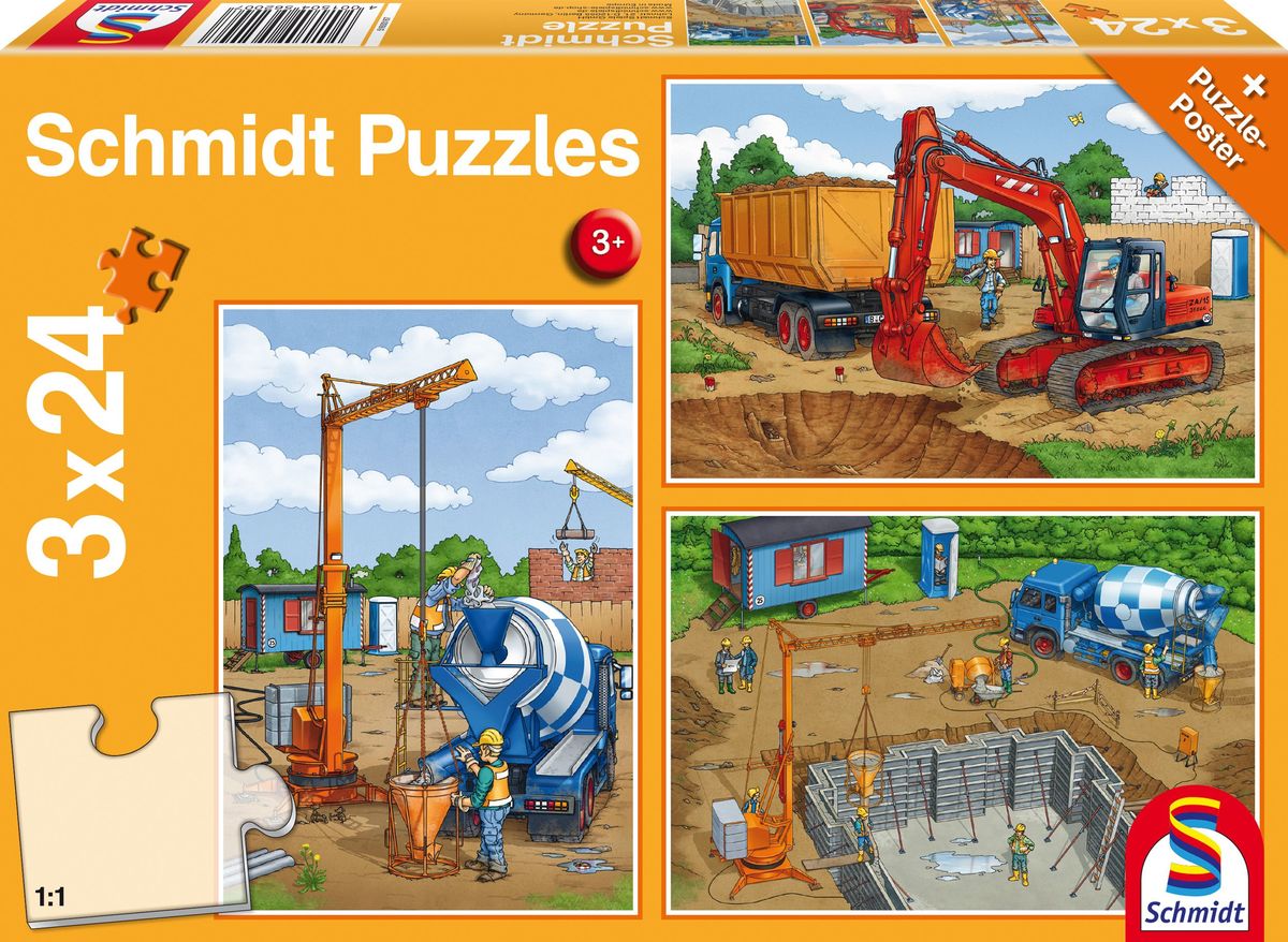 Schmidt Spiele - Auf der Baustelle 24 Teile