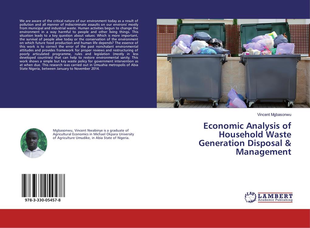 Economic Analysis of Household Waste Generation Disposal & Management