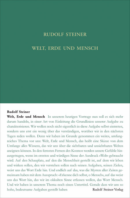 Welt Erde und Mensch