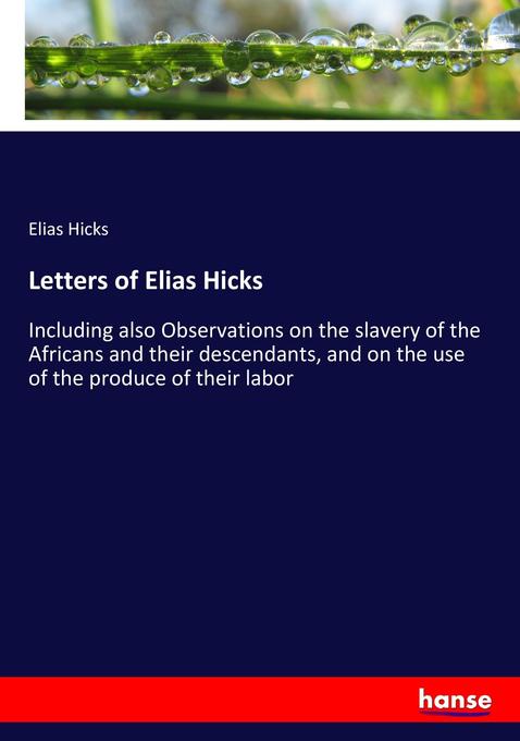 Letters of Elias Hicks