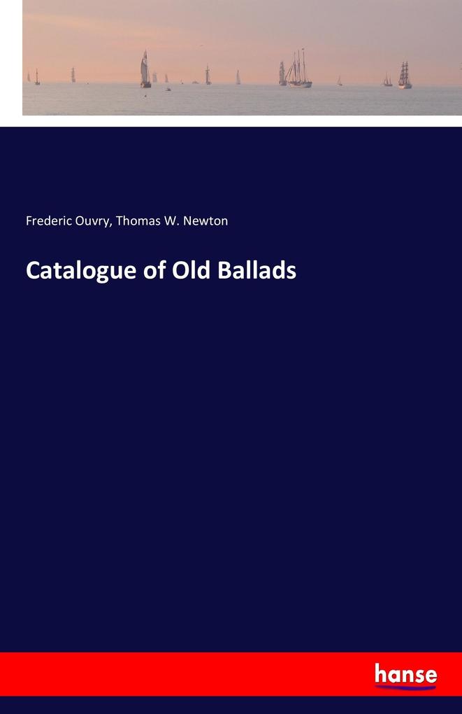 Image of Catalogue of Old Ballads