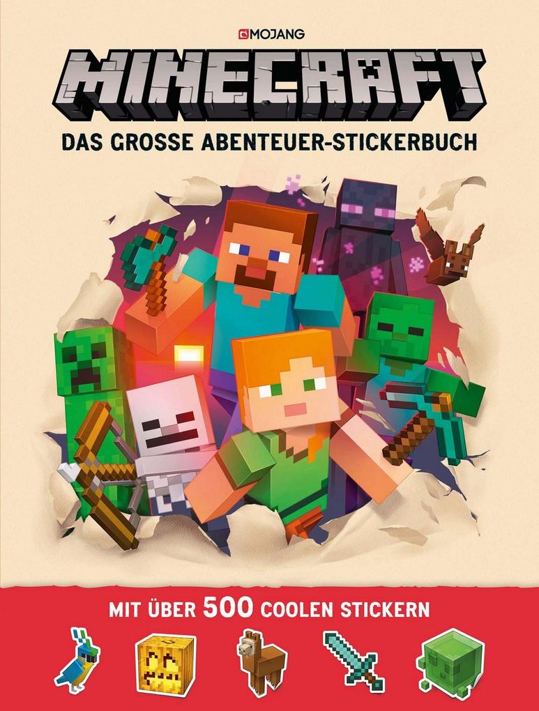 Image of Minecraft - Das Große Abenteuer-Stickerbuch - Minecraft, Kartoniert (TB)