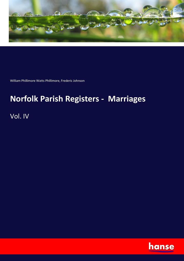 Image of Norfolk Parish Registers - Marriages