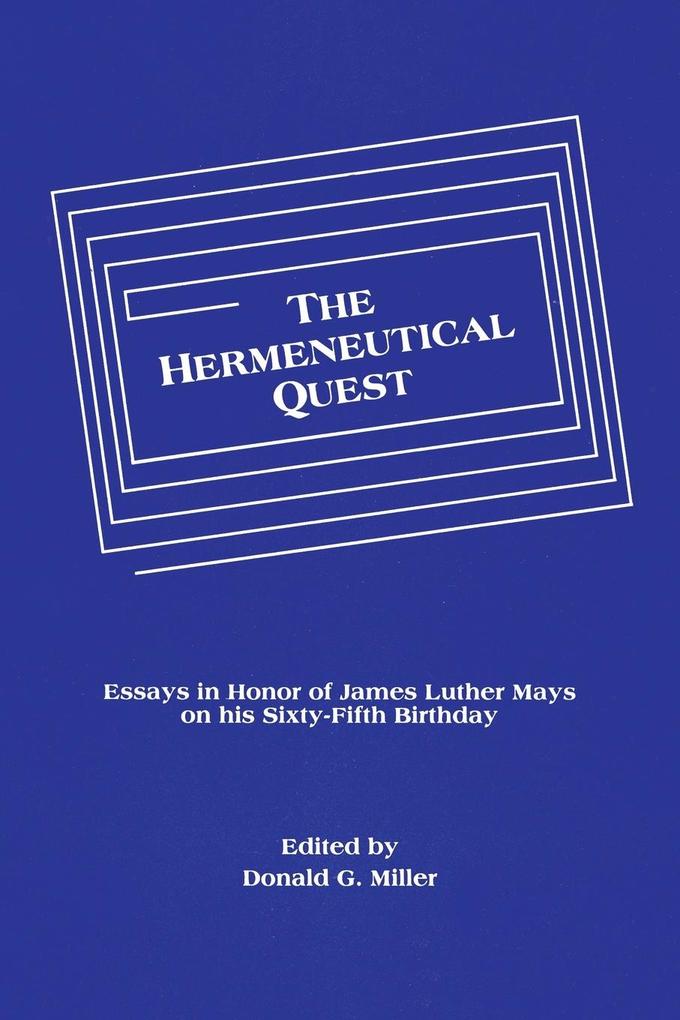 The Hermeneutical Quest