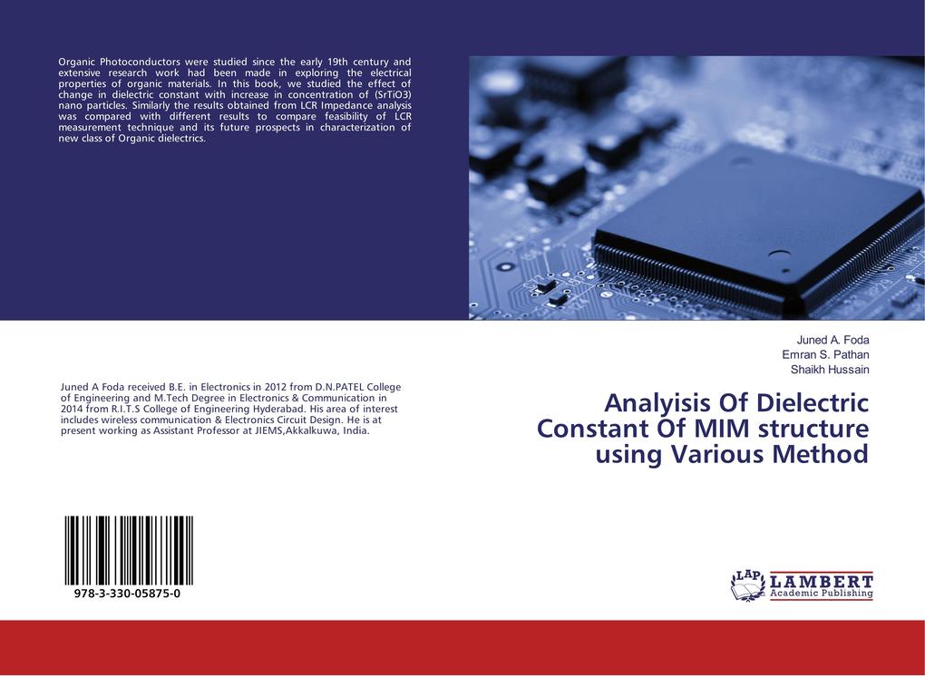 Analyisis Of Dielectric Constant Of MIM structure using Various Method