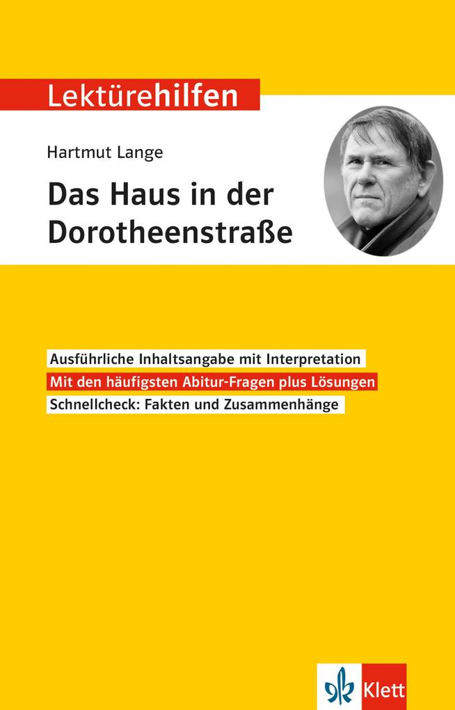 Lektürehilfen Hartmut Lange Das Haus in der Dorotheenstraße