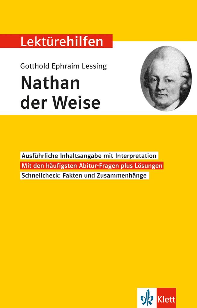 Image of Lektürehilfen Gotthold Ephraim Lessing Nathan der Weise