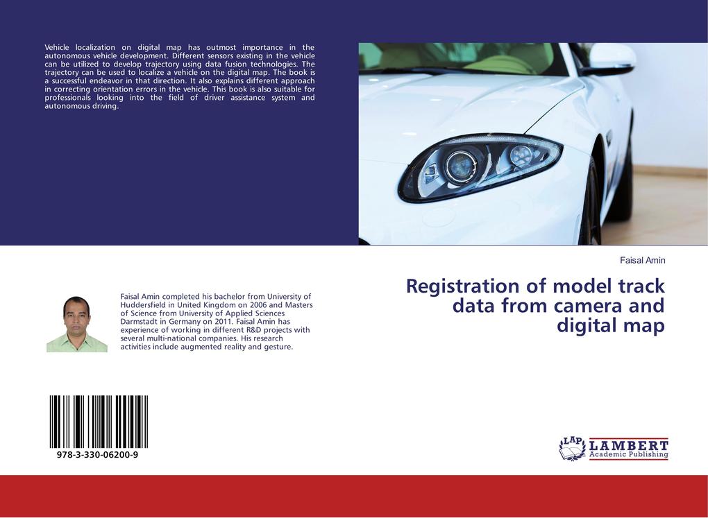 Registration of model track data from camera and digital map